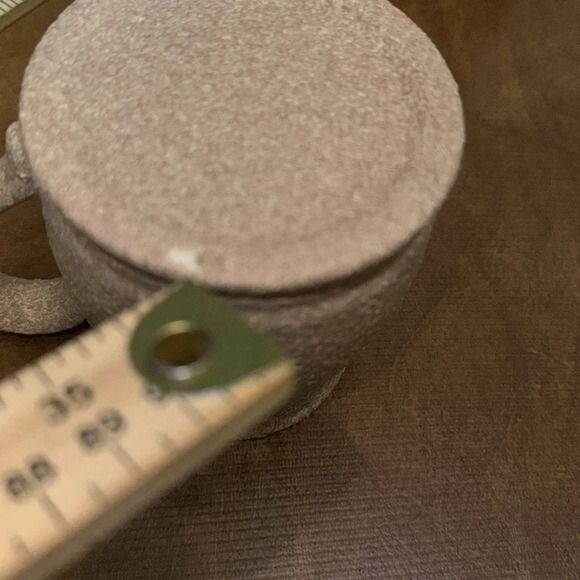 Set Of 5 Beige Textured Ceramic Coffee Mugs - Picture 7 of 14